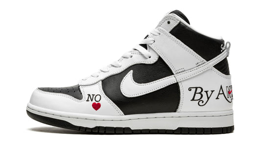 Nike SB Dunk High Supreme By Any Means White Black