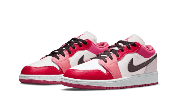 Air Jordan 1 Low White Pink (GS)